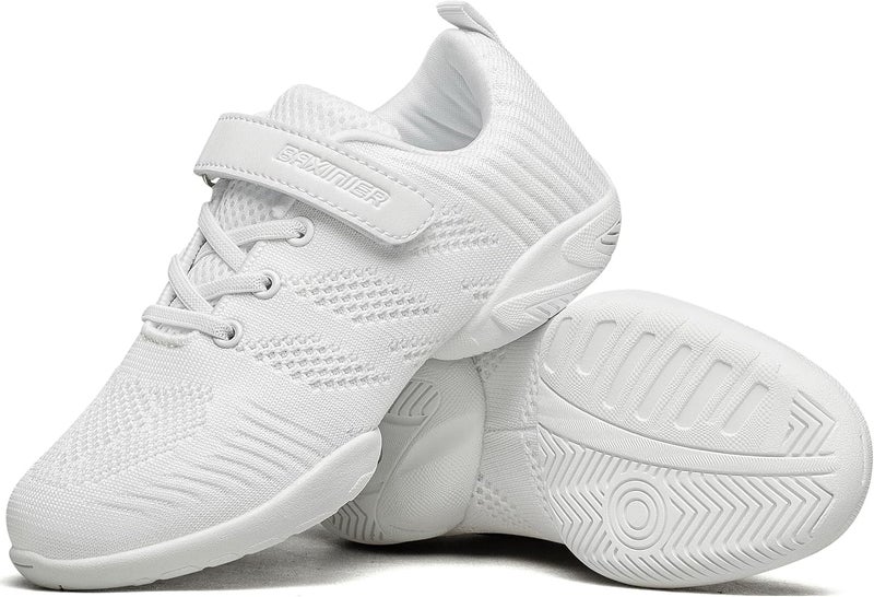 BAXINIER Girls White Cheerleading Dance Shoes Breathable Youth Cheer Competition Sneakers Athletic Training Tennis Shoes - Image 5